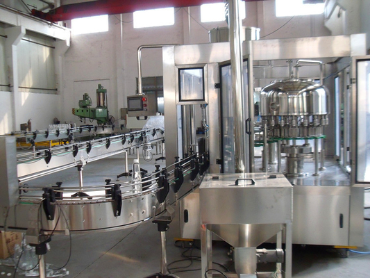 Full Automatic Beverage Filling Plant , Liquid Filling Production Line with PLC Control