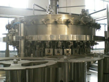 Stainless Steel Soft Drink Filling Machine for Carbonated Beverage / Fruit Juice 3 In 1