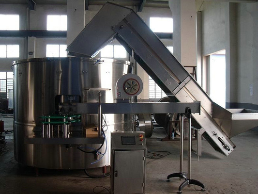 Full Automatic Plastic Bottle Unscrambler / Unscrambling Machine 21 Head for Beverage Industry